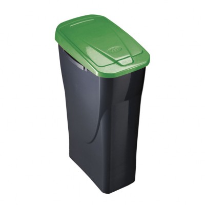 CUBO ECOBIN 25L. CON TAPA VERDE