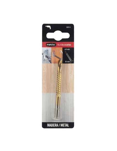 BROCA-RASPA P/MADERA/HIERRO Ø6X85MM.