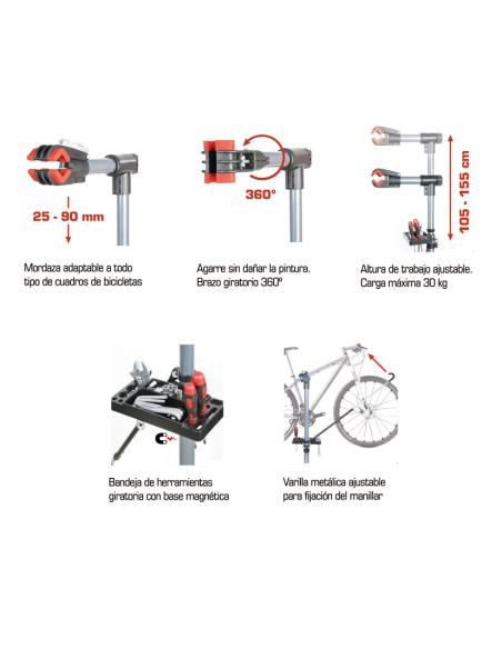 SOPORTE TRABAJO PARA BICICLETA RATIO