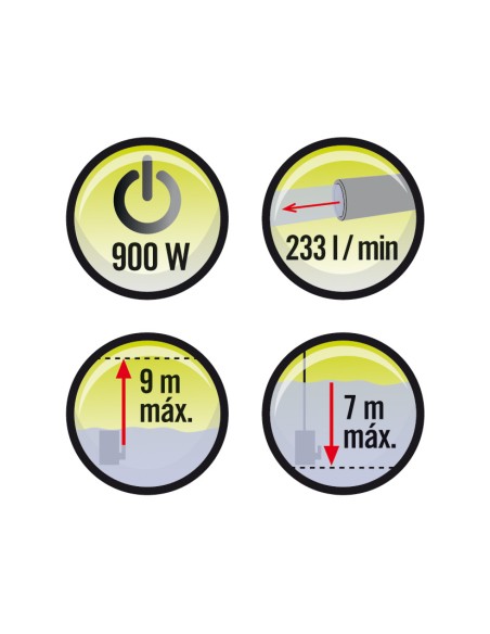 BOMBA AGUAS SUCIAS INOX. 900 W.