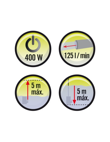 BOMBA AGUAS SUCIAS 400 W.