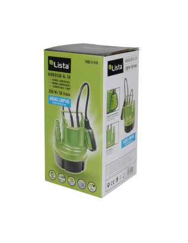 BOMBA AGUAS LIMPIAS 200 W.