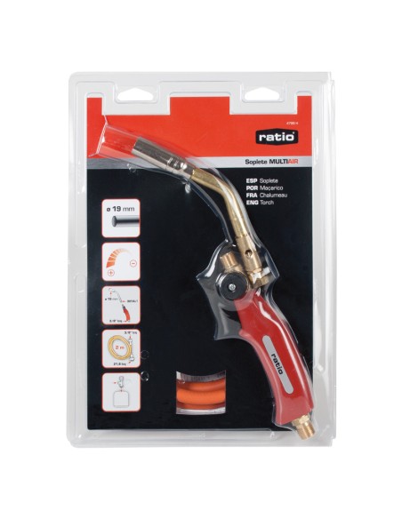 SOPLETE P/BUTANO-PROPANO+MANGUERA RATIO