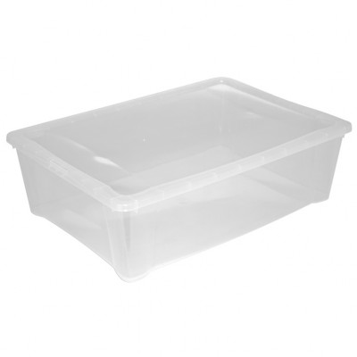 CAJA  MULTIUSOS 25L 55X39XH.16CM TRANSP.