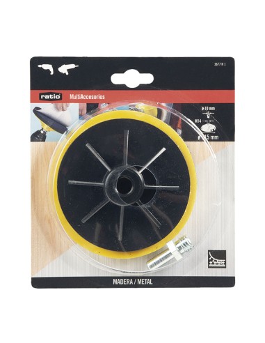 PLATO AUTOGRIP 115MM. M14 INCLUY.EJE Ø10