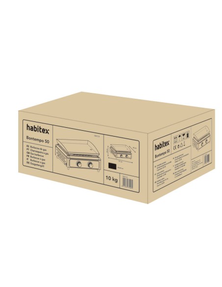 BARBACOA-PLANCHA GAS BT 50. 53X46X23 CM