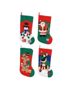 CALCETIN NAVIDEÑO DE FIELTRO