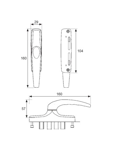CREMONA 6814 ALUMINIO BLANCO