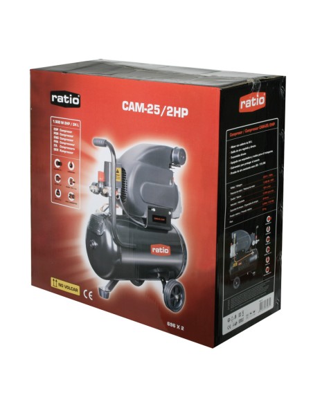 COMPRESOR LUBRICADO RATIO CAM-25/2HP