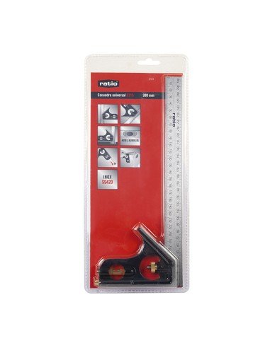 ESCUADRA COMBINADA 30CM.RATIO