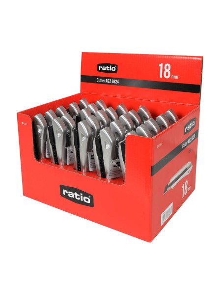 CORTADOR HOJA 18MM.AUTO LOCK RATIO