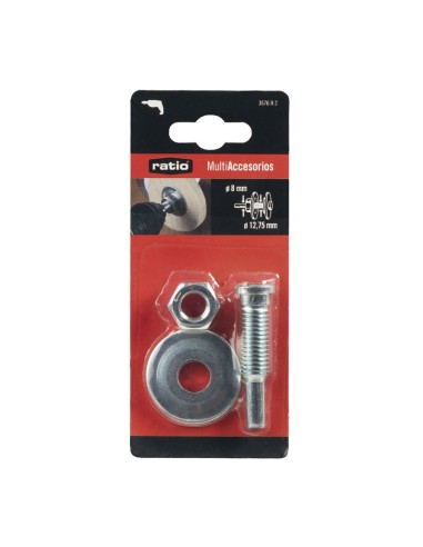 EJE ADAPTADOR PORTA UTILES Ø12,8XØ EJE 8