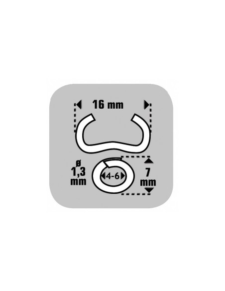 GRAPAS OMEGA 16 GALV.ESTUCHE 1250 GRAPAS