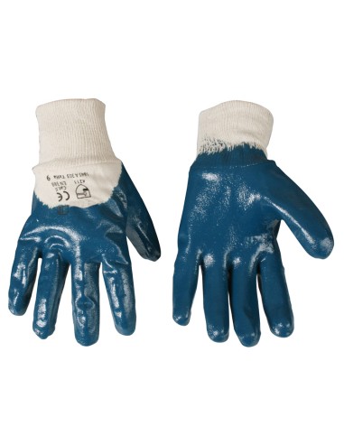 GUANTE NITRILO PESADO PUÑO ELAST. T/10