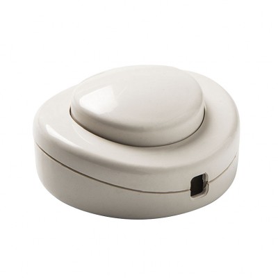 INTERRUPTOR DE PIE 2A-250V  BLANCO DUOLE