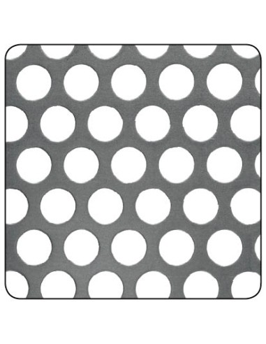 Chapa acero perforada redondo diam. 8 1mm 500x250mm