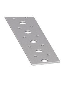 Liso perforado acero laminado en frío galvanizado 40x2mm-1m