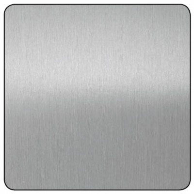 Chapa aluminio plata liso 250x500