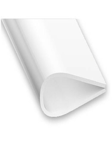 Perfil sujeta-papeles PVC blanco 15mm-2m