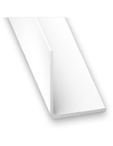 Ángulo igual PVC blanco 10x10x1mm-1m