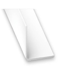 Ángulo igual PVC blanco 30x30x1mm-1m