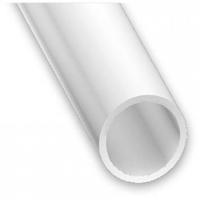 Tubo redondo PVC blanco 10x1,2  1m.