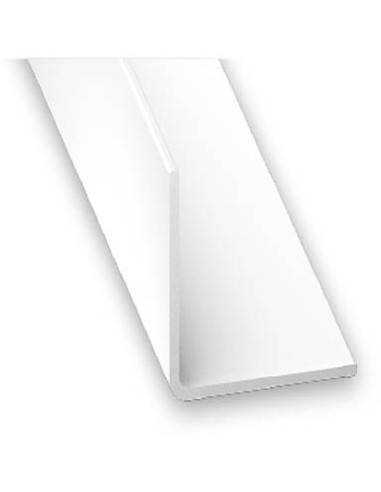 Ángulo igual PVC blanco 10x10x1mm-2m