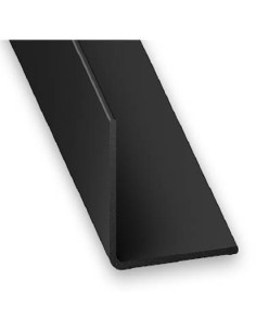Ángulo igual PVC negro 25x25x1mm-2m