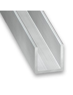 U aluminio bruto 10x10x1mm-1m (int.8)