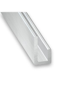 U alas desiguales aluminio bruto 10x20x10x1,5mm-1m (int.7)