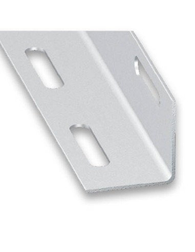 Ángulo perforado acero laminado en frío galvanizado 27x27mm-1m