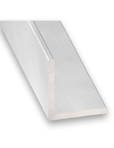 Ángulo igual aluminio anodizado incoloro 10x10x1mm-1m