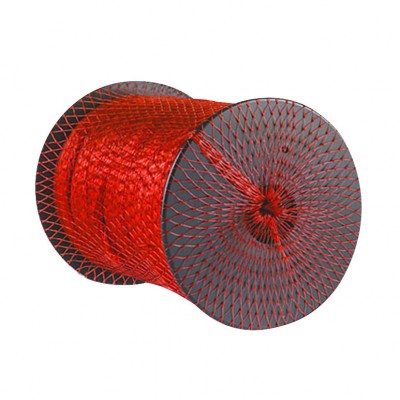 MALLA TUBULAR ENVASADO ROJA.25 M.