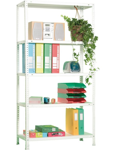 ESTANTERIA COMFORT PLUS 5/400 BLANCO