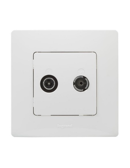 TOMA TV-R/SAT  BLANCO SERIE NILOE