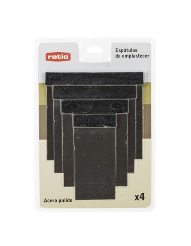 ESPATULA CARROCERO ACERO  4 PIEZAS RATIO