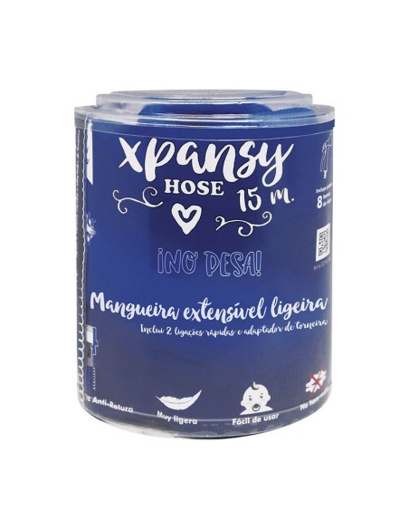 MANGUERA EXTENSIBLE 15 M+PISTOLA 8 JETS