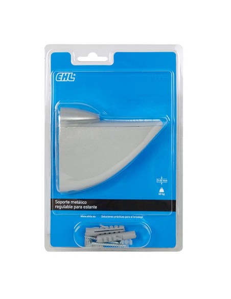 SOPORTE ESTANTE .3-40 MM. NEGRO. EHL