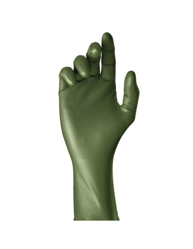 GUANTE DESECH. NITRILO VERDE 50 UND T/9