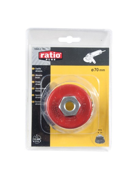 CEPILLO TAZA ALAMBRE TRENZADO 70 MM