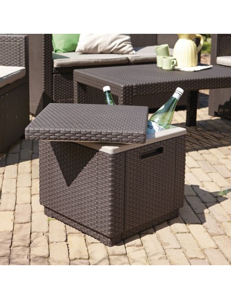 NEVERA MARRÓN "ICE CUBE"