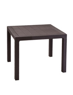 MESA QUARTED MARRÓN 94X94X74 CM