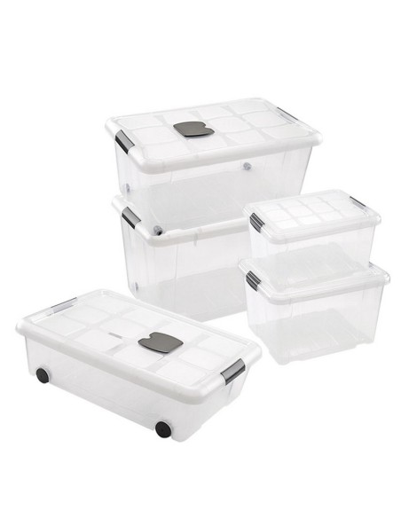 CAJA PLAST. 31L. PLATA 62X45X18 CM.