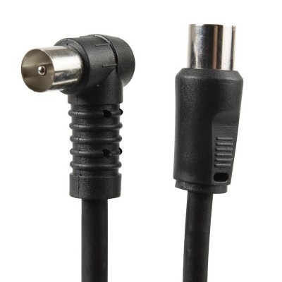 CABLE COAXIAL ANTENA DIGITAL 1,5 M NEGRO