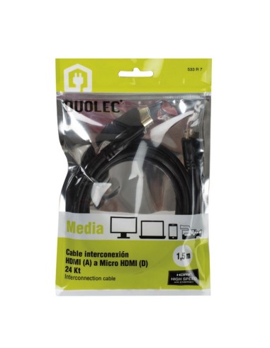 CABLE HDMI "A" A MICRO HDMI "D" 1,5 M NG