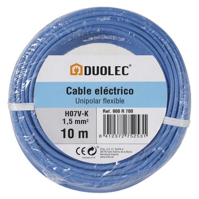 CABLE ELECTRICO 1,5 MM X10M AZUL DUOLEC