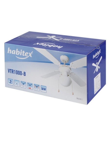 VENTILADOR TECHO. MOD. VTR 1000. BLCO.