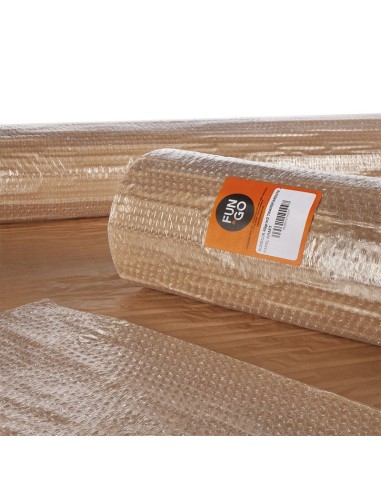 BURBUJA TRANSP.+PAPEL KRAFT 1, 20X10M
