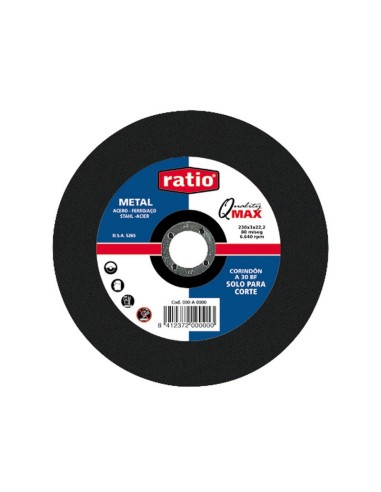 DISCO CORTE METAL 115X2.5X22 RATIO