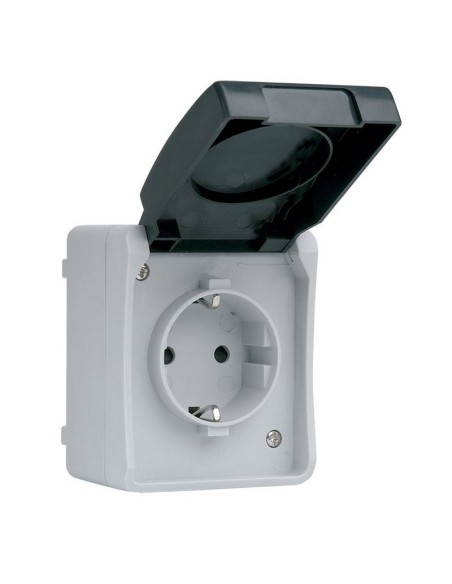 BASE ENCHUFE GRIS